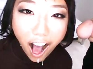 Adorable southern Japanese is aroused everywhere drag inflate on camera